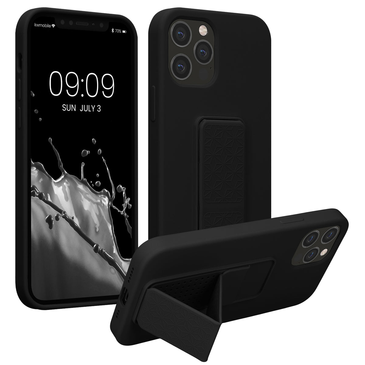 iPhone 12 Pro Max Handyhülle mit Fingerhalter und Ständer