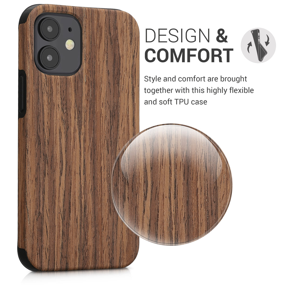 iPhone 12 mini Holzoptik Backcover