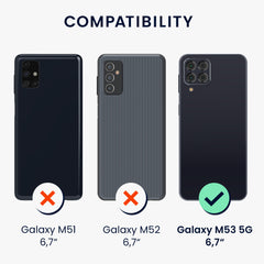 Samsung Galaxy M53 5G stoßfestes Hardcase mit TPU Bumper