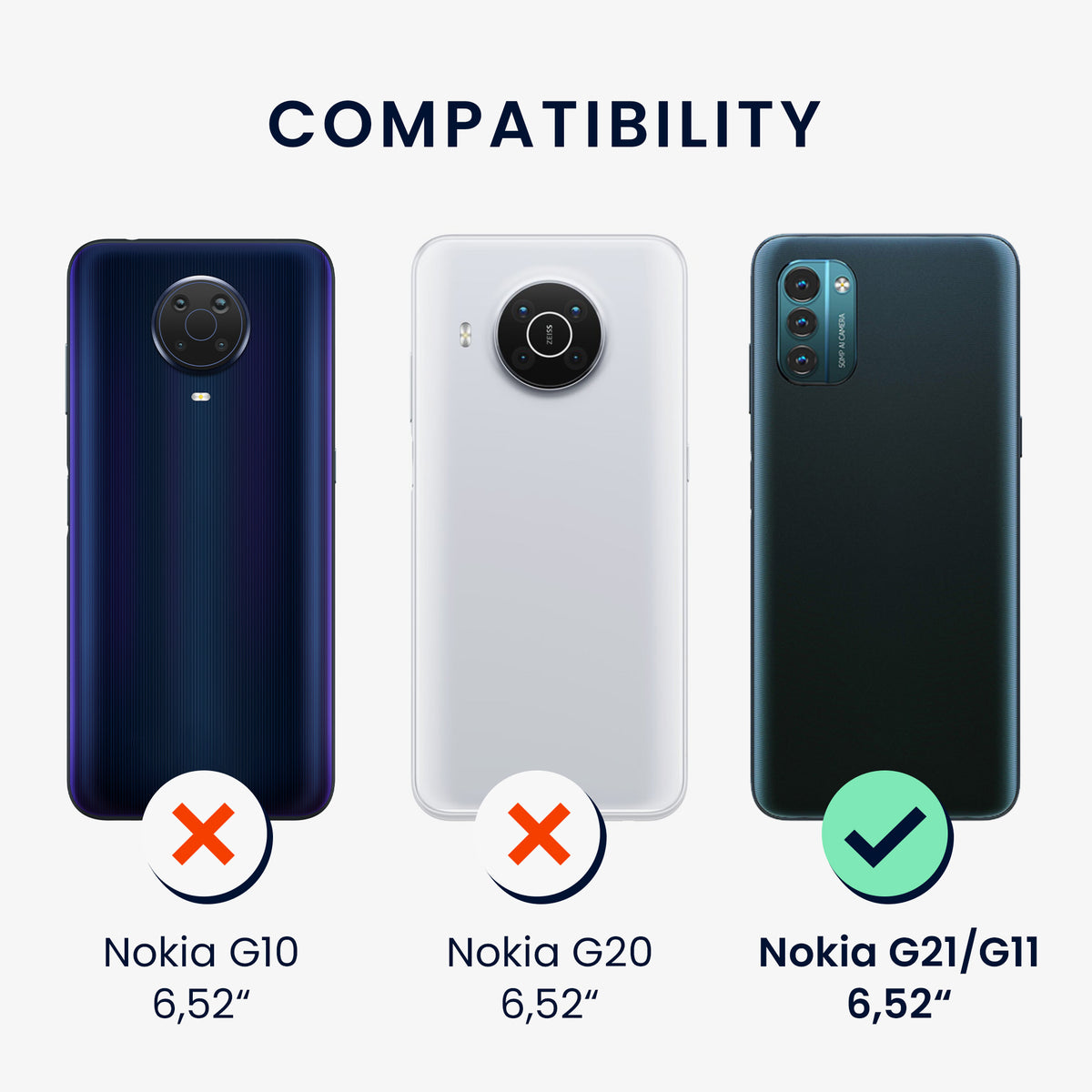Nokia G21 / G11 Handyhülle Transparent