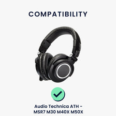 kwmobile Ohr Polster für Audio Technica ATH - MSR7 M30 M40X M50X Ohrpolster Ersatz Ohrpolster Kopfhörer Ersatzteile