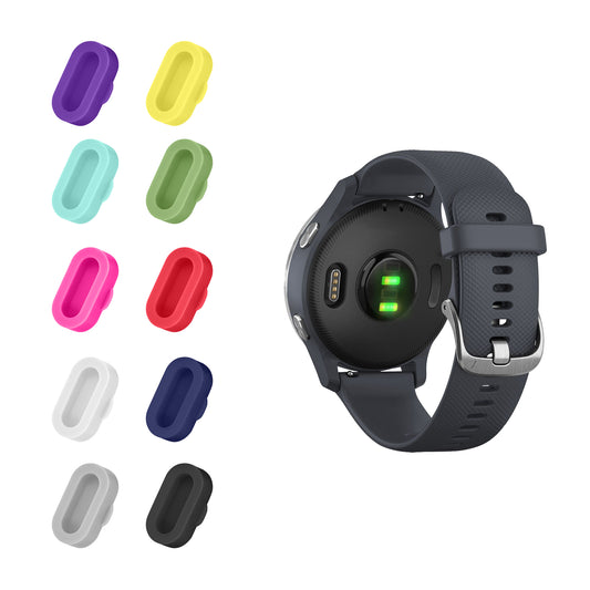 kwmobile 10x Staubschutz kompatibel mit Garmin Venu / Forerunner / Vivomove / Fenix - Staub Stecker Ladebuchse - Abdeckung in Mehrfarbig Mehrfarbig  