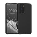 kwmobile Handyhülle für Motorola Edge 30 Hülle - Case Silikon - Kabelloses Laden - Schutzhülle Cover in Schwarz Schwarz  