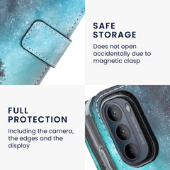 Motorola Moto G52 / Moto G82 5G Kunstleder Klapphülle mit Kartenfach und Ständer
