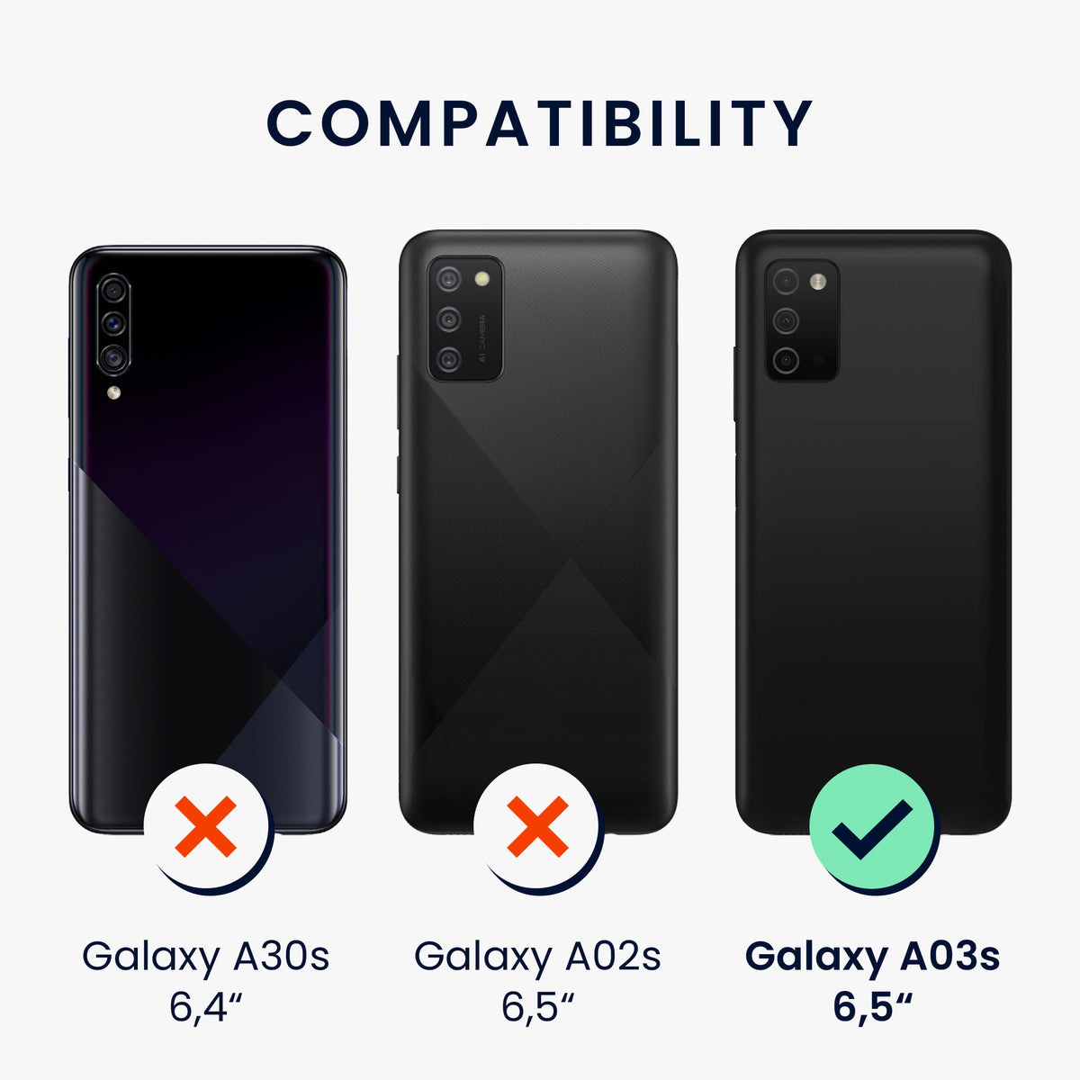Hülle kompatibel mit Samsung Galaxy A03s