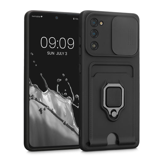 kwmobile Handyhülle kompatibel mit Samsung Galaxy S20 FE - Softcase mit Kameraschutz - Kartenfach