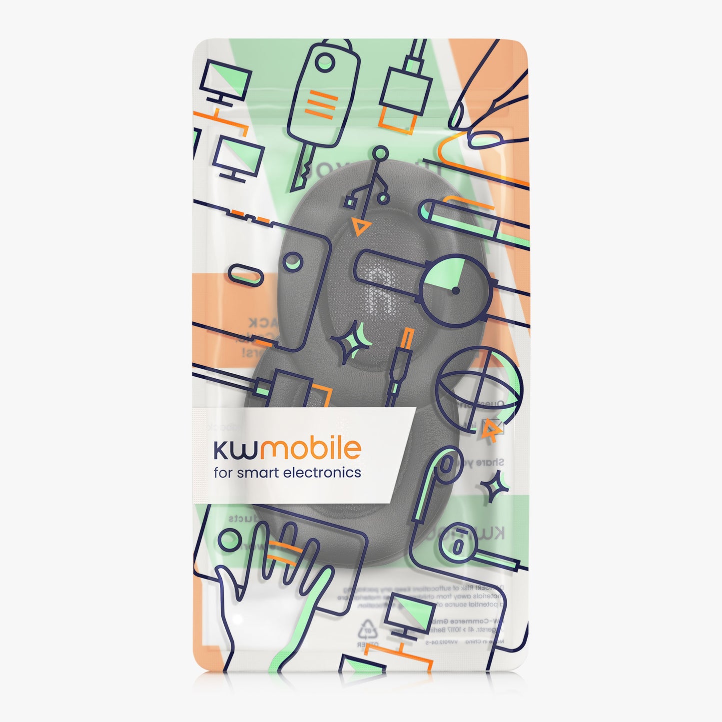 kwmobile Ohr Polster für JBL E55BT Kopfhörer Ersatzteile Over Ear Headphones