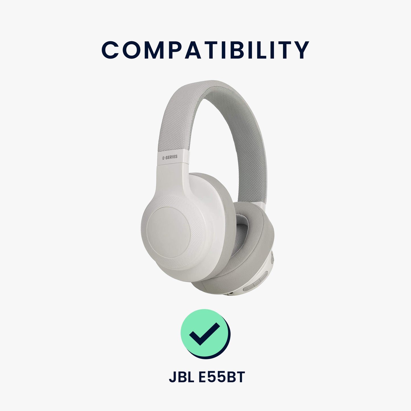kwmobile Ohr Polster für JBL E55BT Kopfhörer Ersatzteile Over Ear Headphones
