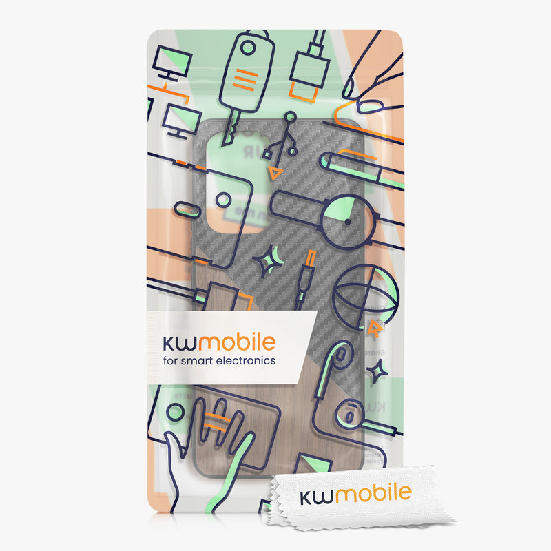 Samsung Galaxy A53 5G Handyhülle Holz Walnuss Carbon