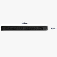 kwmobile Server Rack Abdeckung - Bürsten Kabelöffnung für Serverracks - Serverschrank Netzwerkschrank Kabelmanagement