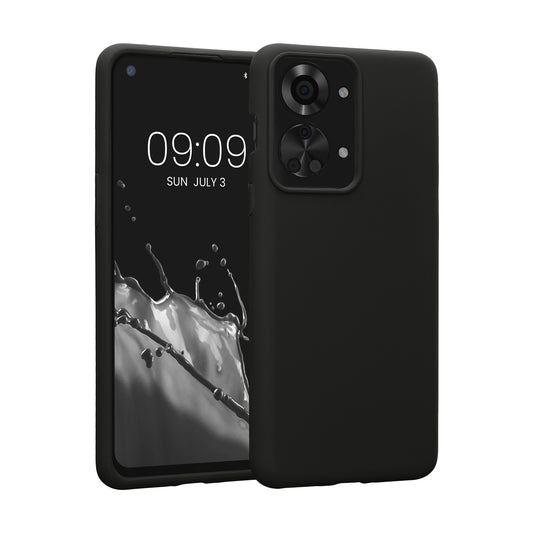 kwmobile Handyhülle für OnePlus Nord 2T 5G Hülle - Case Silikon - Kabelloses Laden - Schutzhülle Cover