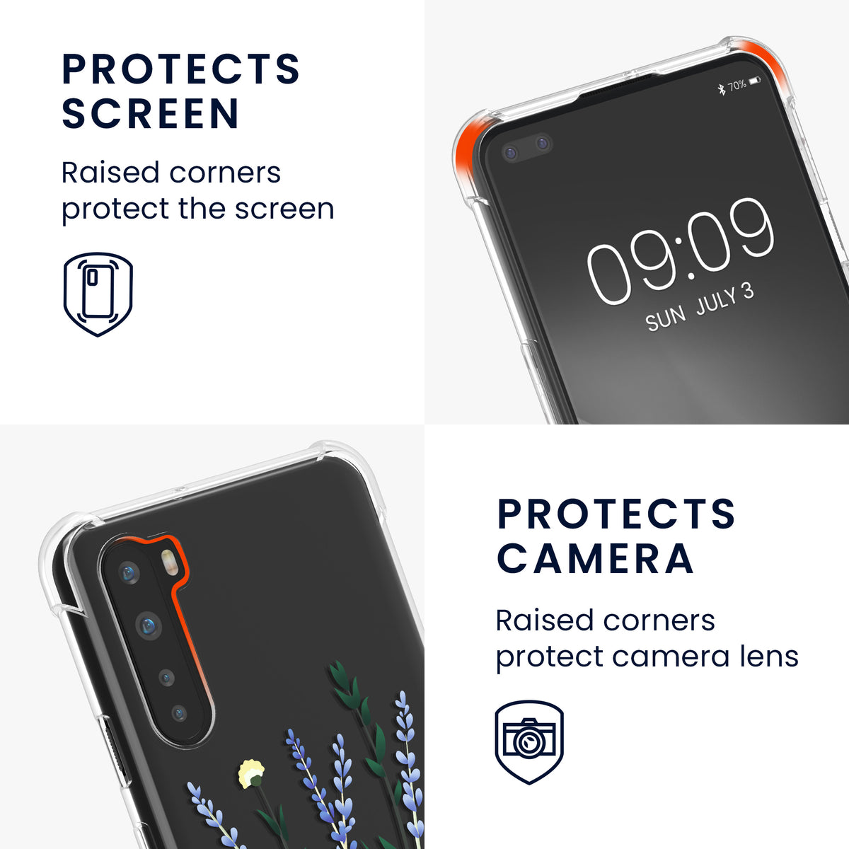 OnePlus Nord Silikon Handykette gemustert