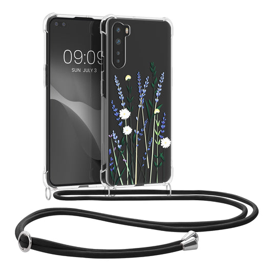kwmobile Necklace Case kompatibel mit OnePlus Nord Hülle - Silikon Cover mit Handykette
