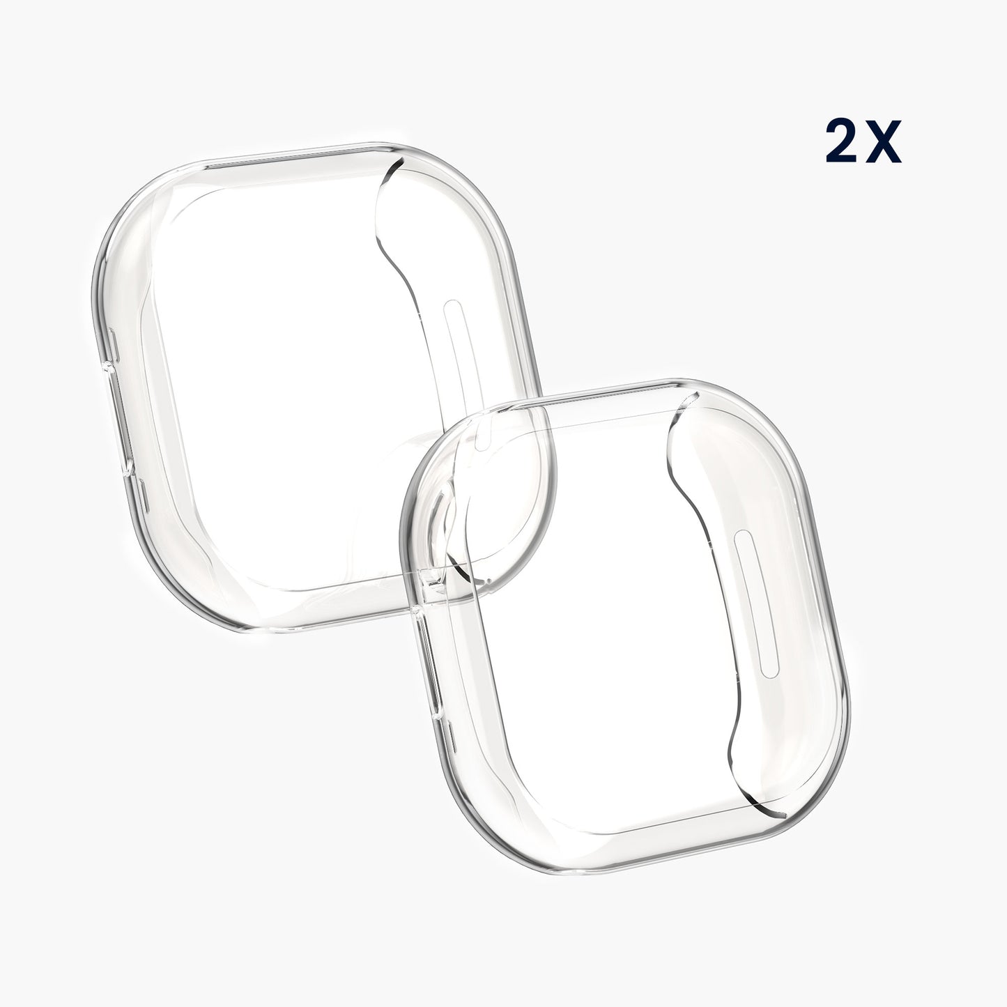 kwmobile Schutzhülle für Fitbit Versa 4 / Sense 2 - Fullbody Display Cover Set