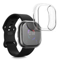 kwmobile Schutzhülle für Fitbit Versa 4 / Sense 2 - Fullbody Display Cover Set