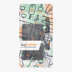 2x ID Karten Schutzhülle Hardcase mit Band