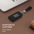 kwmobile Autoschlüssel Kunstleder Hülle kompatibel mit Renault 4-Tasten Smartkey Autoschlüssel (nur Keyless Go) - Schlüsselhülle Schlüssel Case - Cover