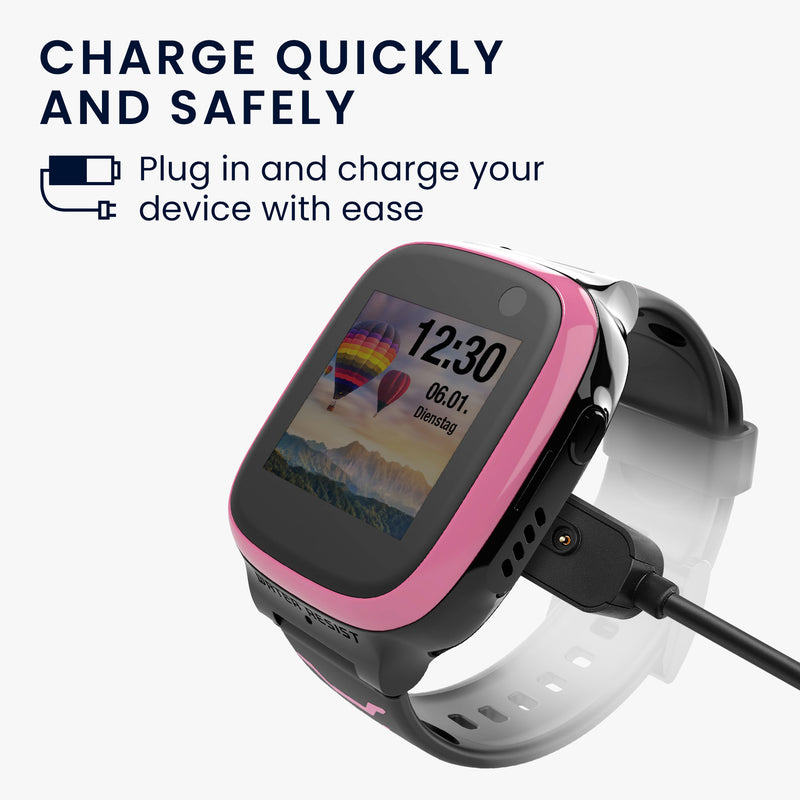 kwmobile Smartwatch Ladekabel für Xplora X5 / X5 Play / X4 USB Ladekabel für Smartwatch - Smart Watch Aufladekabel
