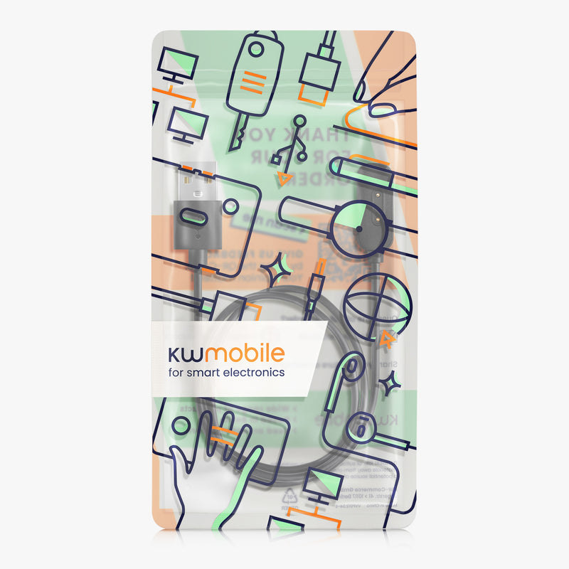 kwmobile Smartwatch Ladekabel für Xplora X5 / X5 Play / X4 USB Ladekabel für Smartwatch - Smart Watch Aufladekabel