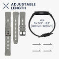kwmobile 2x Uhrenarmband für Withings ScanWatch 42mm / Steel HR 40mm / ScanWatch Horizon Armband - Fitnesstracker Band