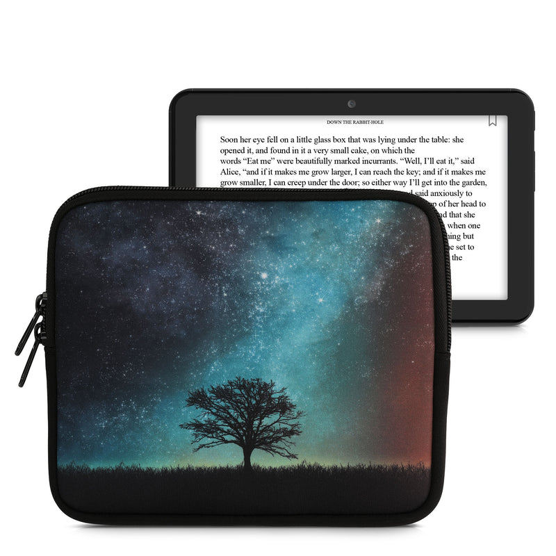 kwmobile Tasche für eReader - Hülle Schutzhülle Galaxie Baum Wiese