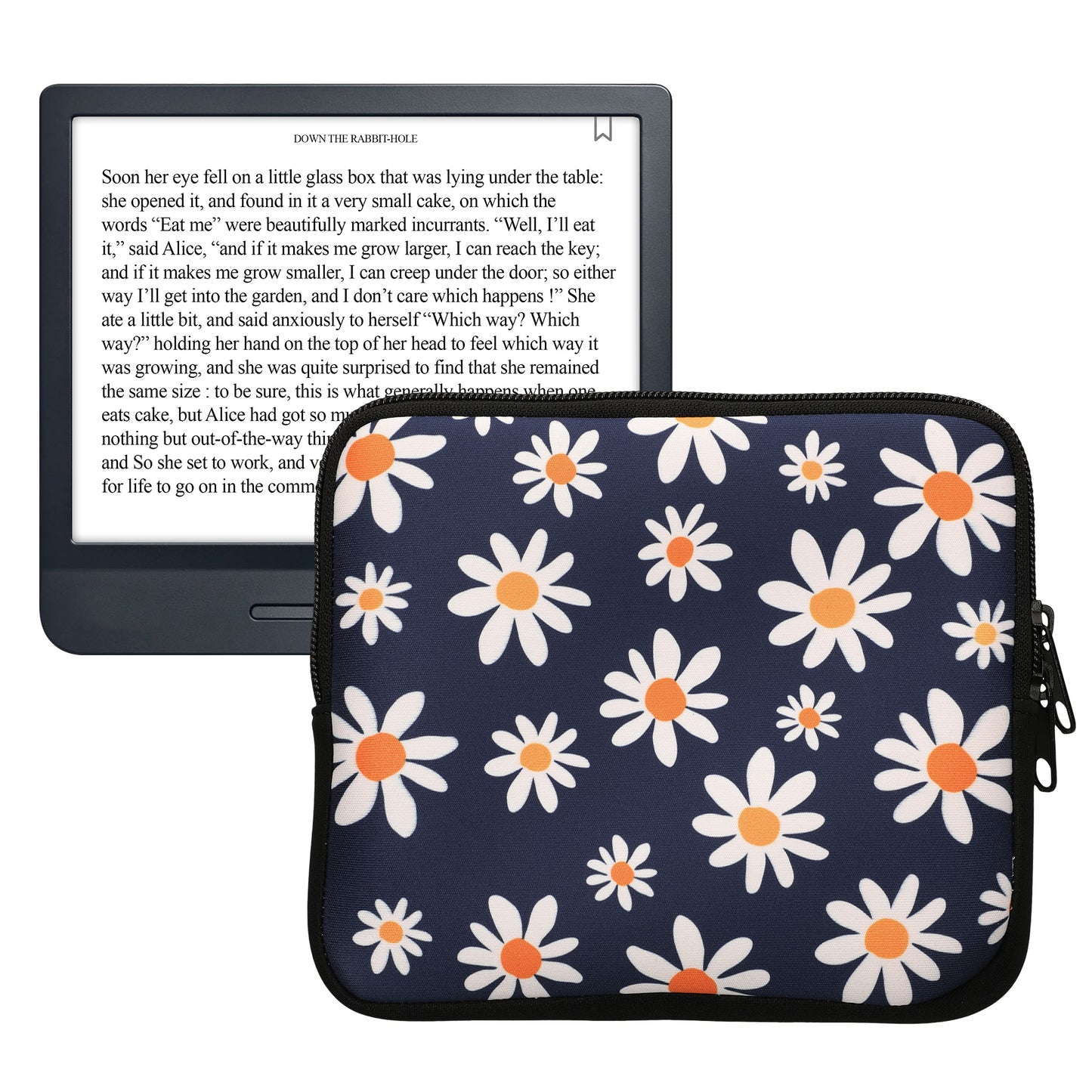 kwmobile Tasche für eReader - Hülle Schutzhülle Galaxie Baum Wiese