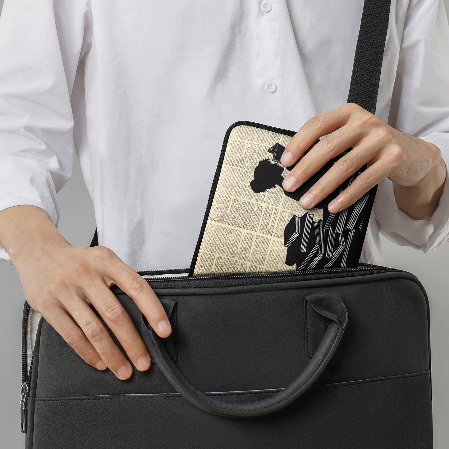 kwmobile Tasche für eReader - Hülle Schutzhülle Galaxie Baum Wiese