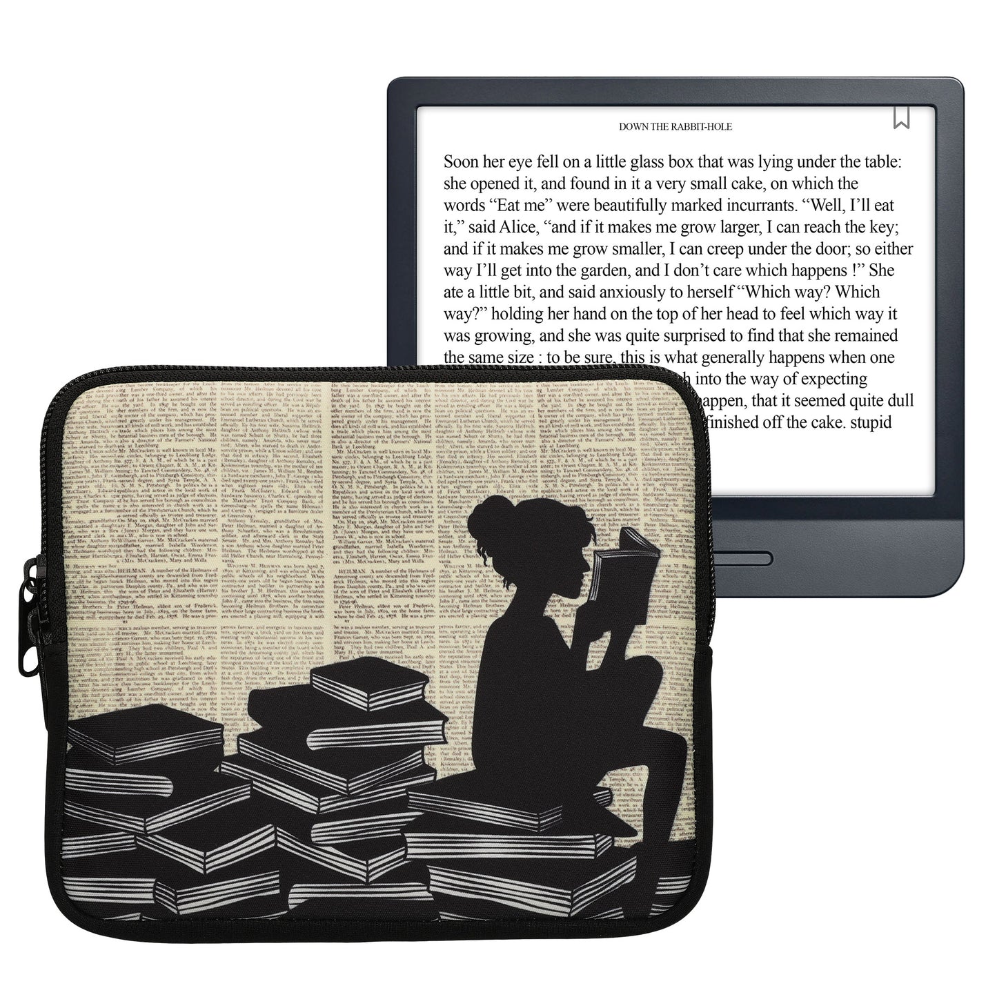 kwmobile Tasche für eReader - Hülle Schutzhülle Galaxie Baum Wiese
