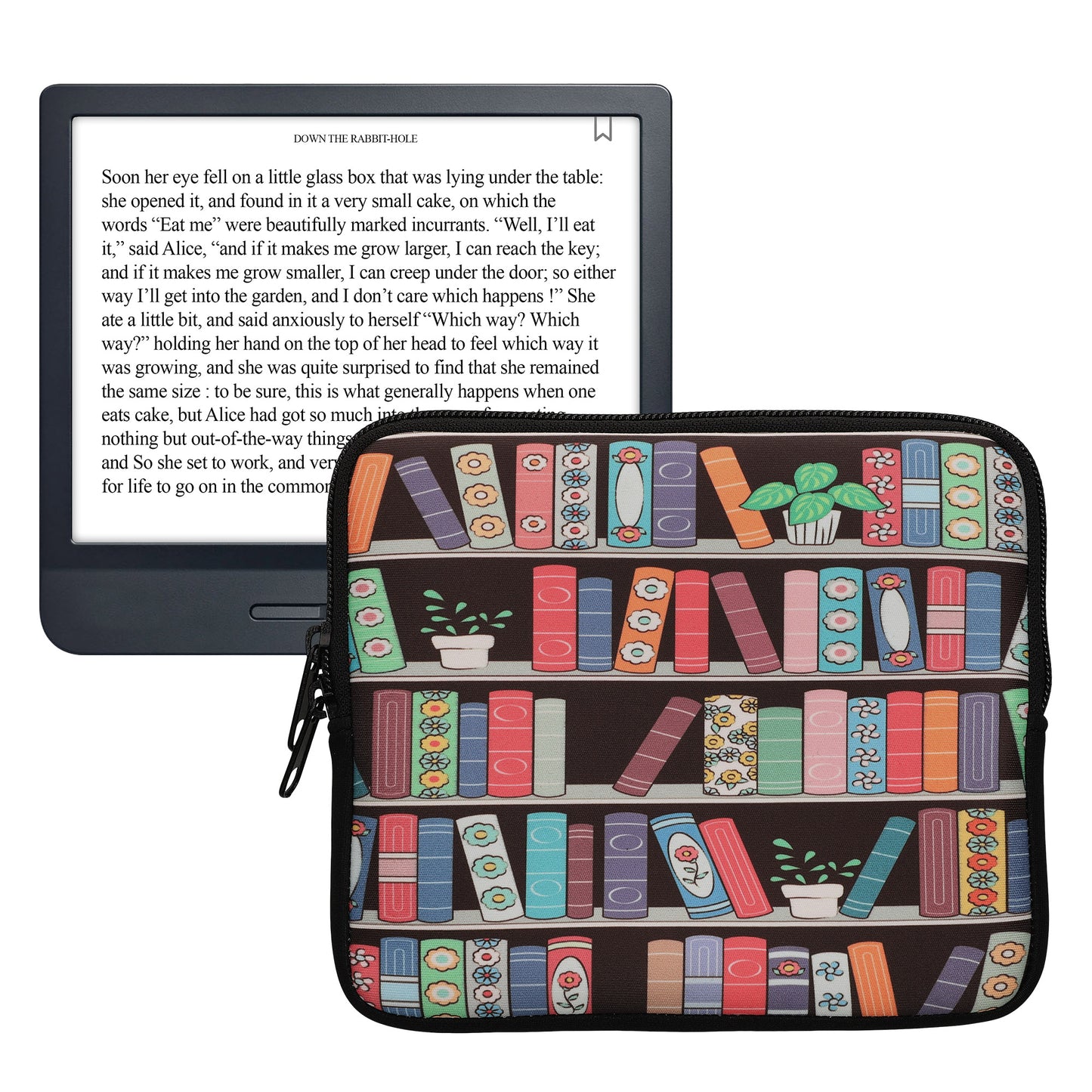 kwmobile Tasche für eReader - Hülle Schutzhülle Galaxie Baum Wiese