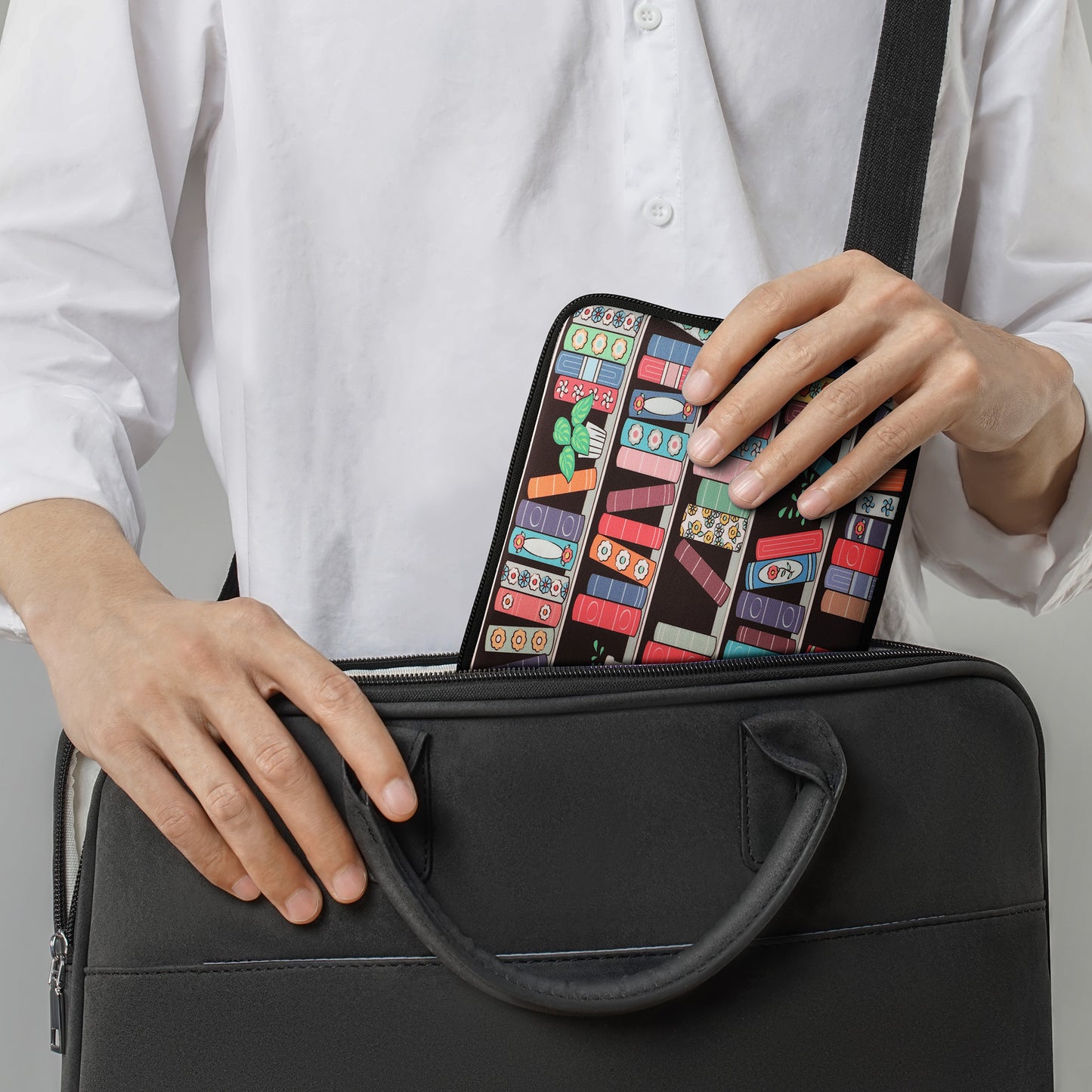 kwmobile Tasche für eReader - Hülle Schutzhülle Galaxie Baum Wiese