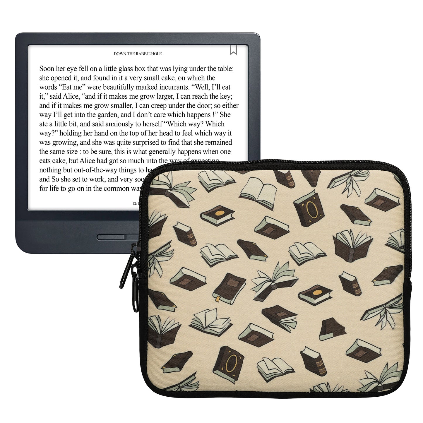 kwmobile Tasche für eReader - Hülle Schutzhülle Galaxie Baum Wiese