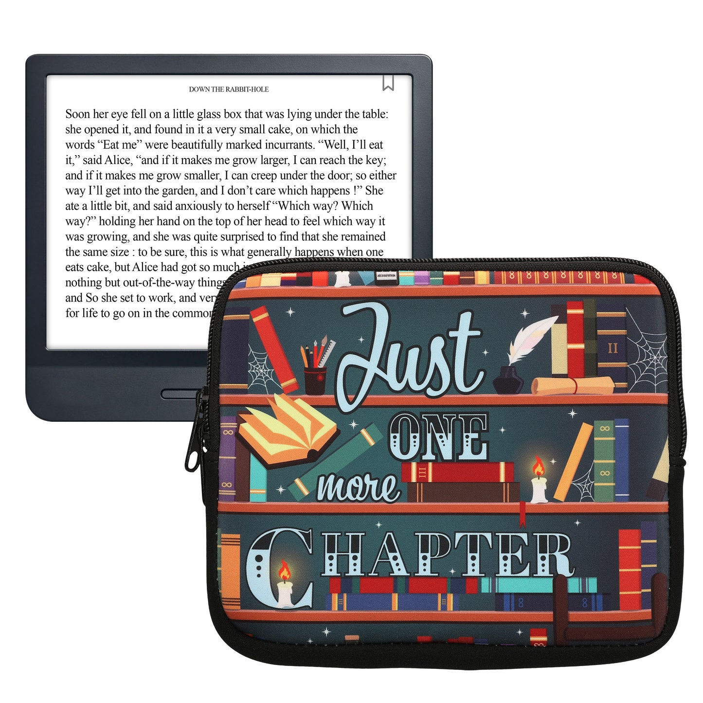 kwmobile Tasche für eReader - Hülle Schutzhülle Galaxie Baum Wiese