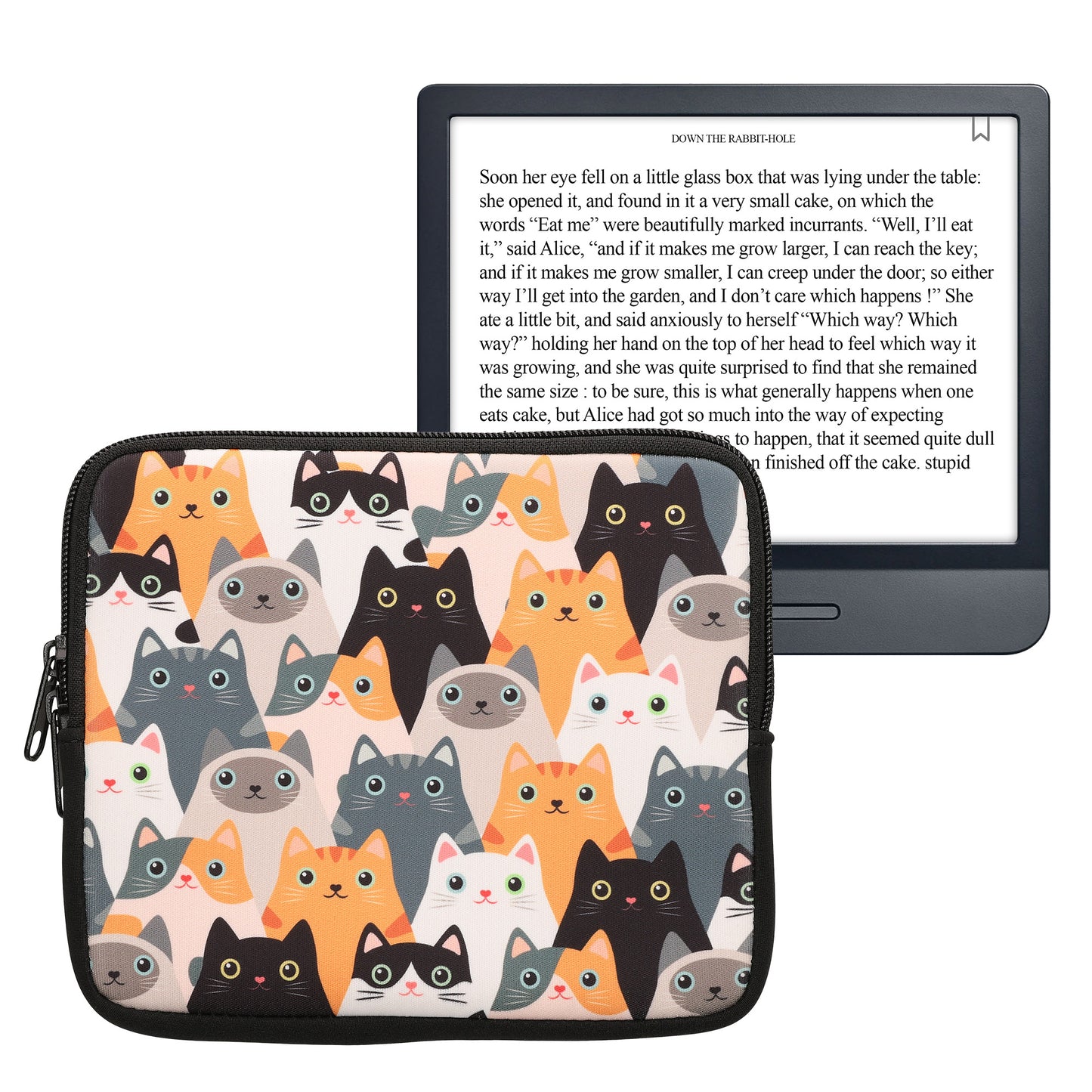 kwmobile Tasche für eReader - Hülle Schutzhülle Galaxie Baum Wiese