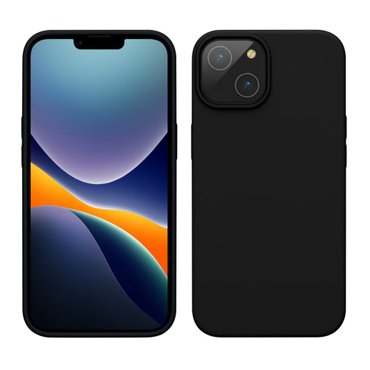 kwmobile Handyhülle für iPhone 14 Hülle, für iPhone 14 Case - Hülle Silikon - kabelloses Laden - Schwarz Schwarz  