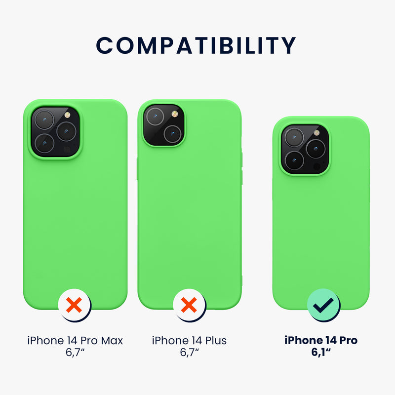 kwmobile Handyhülle für iPhone 14 Pro Case - kabelloses Laden