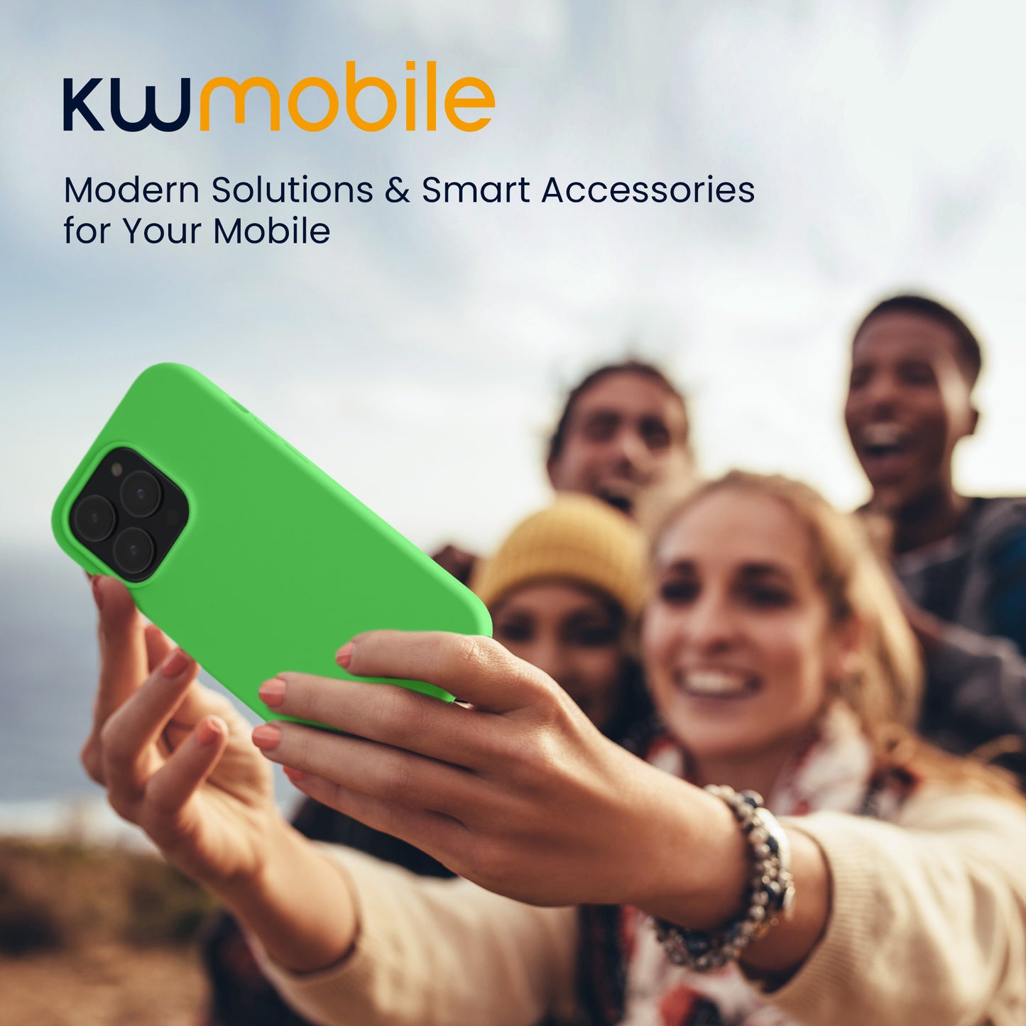 kwmobile Handyhülle für iPhone 14 Pro Case - kabelloses Laden