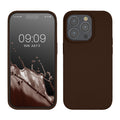 kwmobile Handyhülle für iPhone 14 Pro Hülle, für iPhone 14 Pro Case - Hülle Silikon - kabelloses Laden - Chocolate Chocolate  