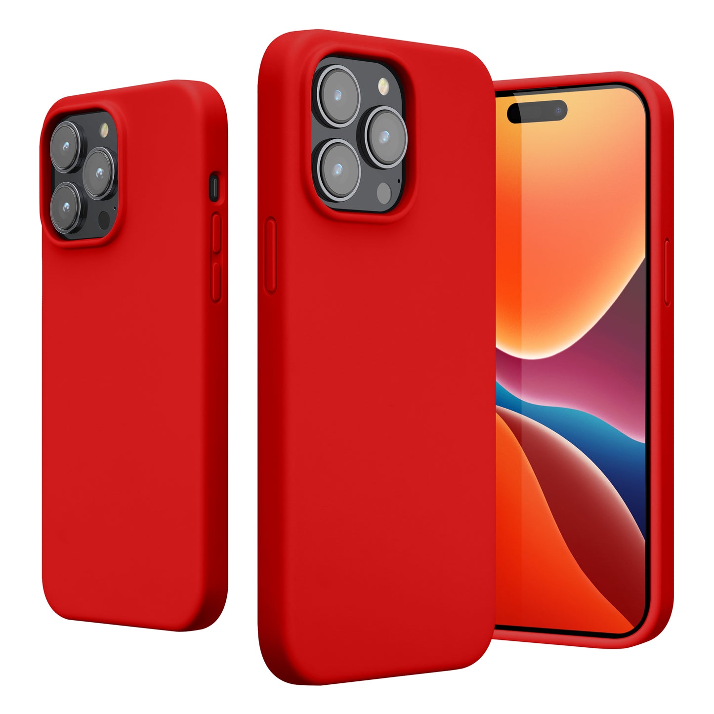 kwmobile Handyhülle für iPhone 14 Pro Max Case - Hülle Silikon - kabelloses Laden