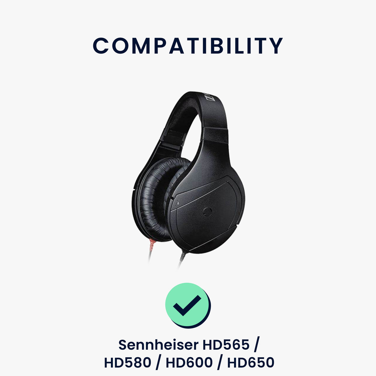 kwmobile Ohr Polster für Sennheiser HD660S / HD565 / HD580 / HD600 / HD650 Ohrpolster - Ersatz Ohrpolster - Kopfhörer