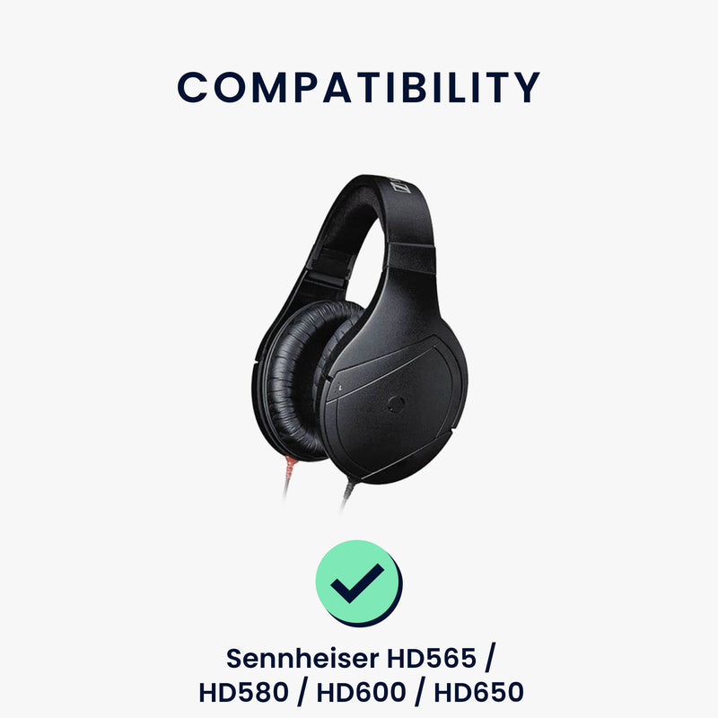 kwmobile Ohr Polster für Sennheiser HD660S / HD565 / HD580 / HD600 / HD650 Ohrpolster - Ersatz Ohrpolster - Kopfhörer