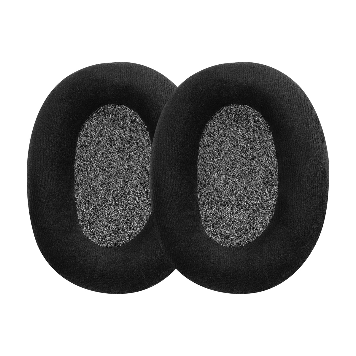 kwmobile 2x Velours Ohr Polster für Sennheiser HD660S / HD565 / HD580 / HD600 / HD650 Ohrpolster - Ersatz Ohrpolster - Kopfhörer Ersatzteile - Kopfhörer Ersatzpolster für Over Ear Headphones Schwarz  