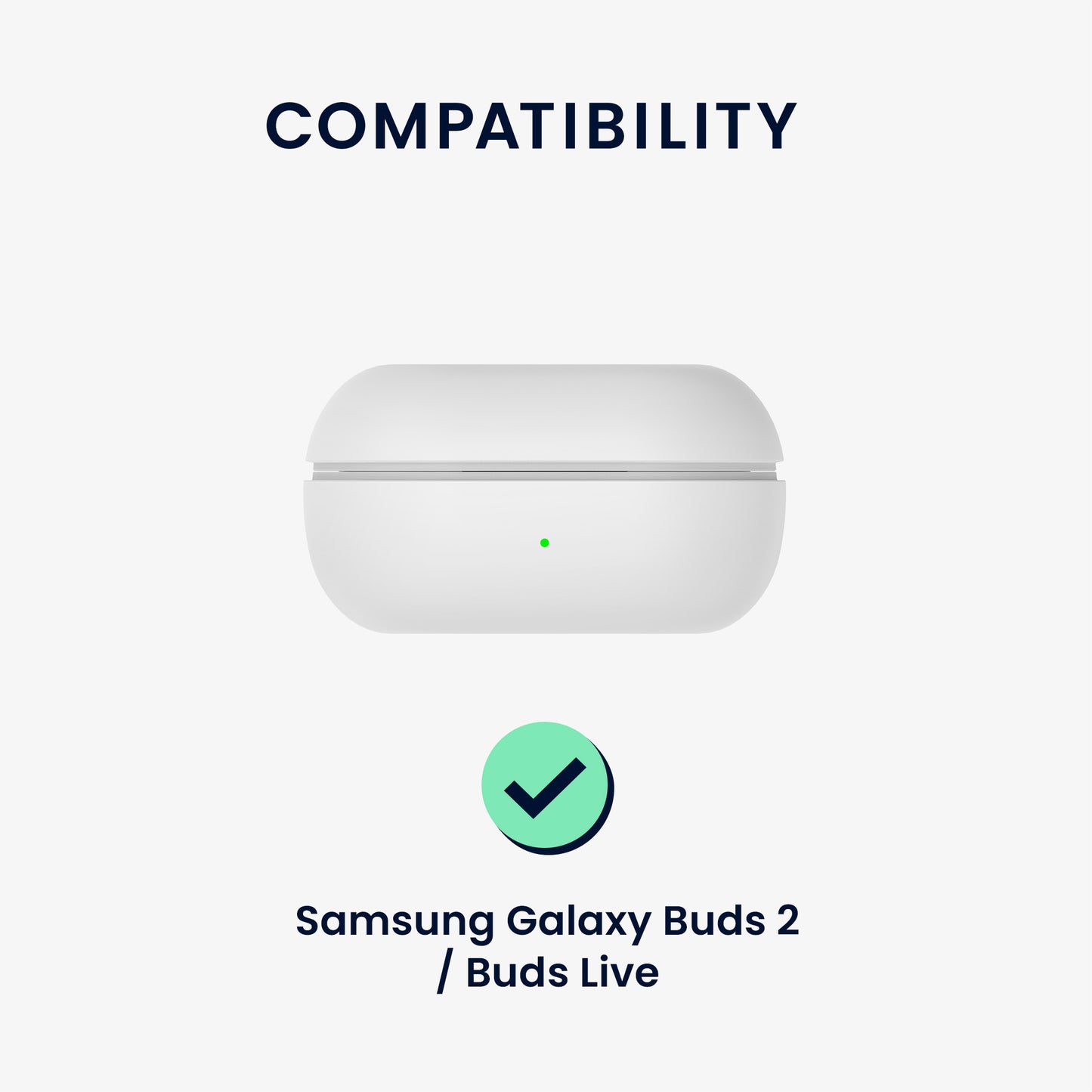 kwmobile Hülle kompatibel mit Samsung Galaxy Buds 2 Pro / Buds 2 / Buds Live - Schutzhülle Etui - Kopfhörer Case IMD Cover