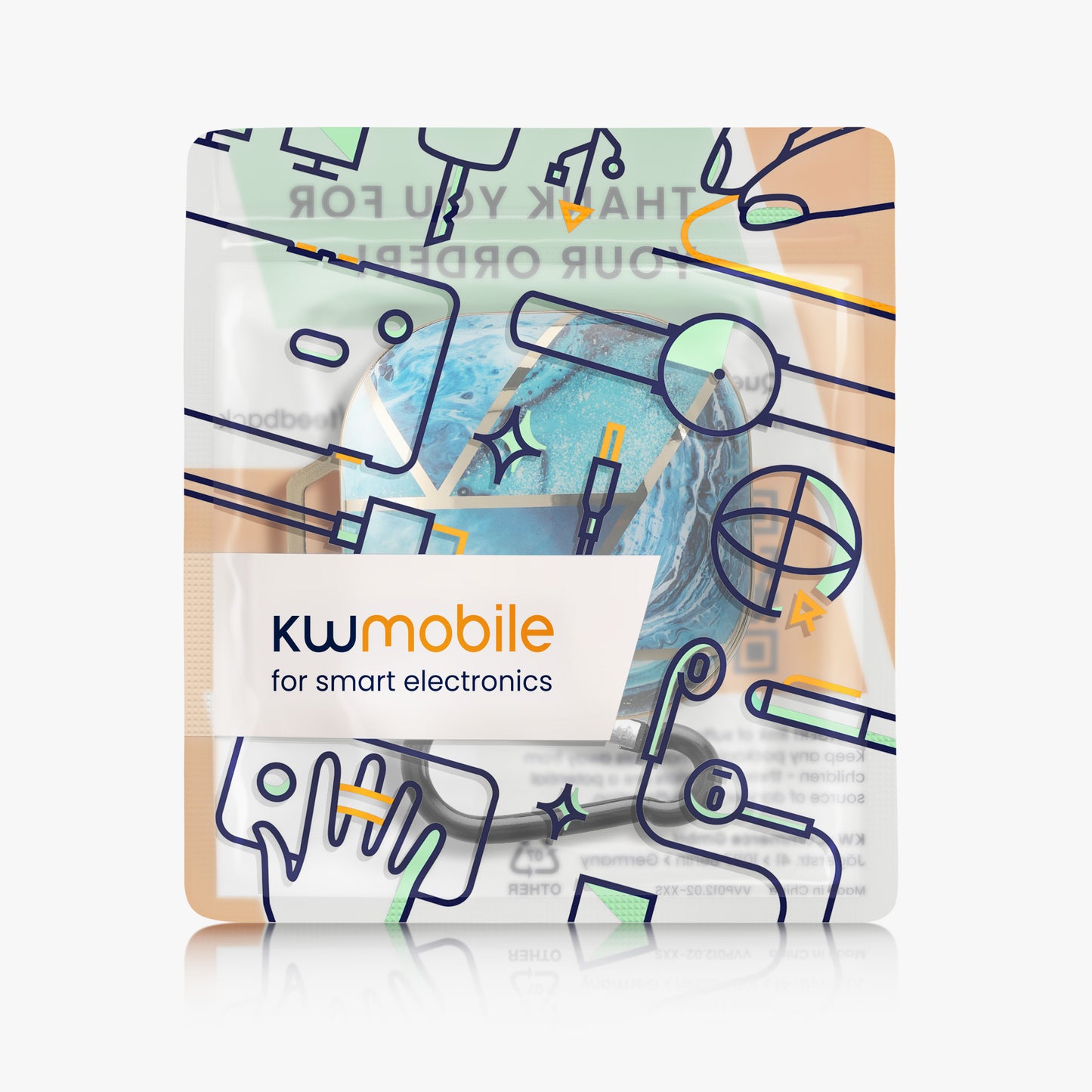kwmobile Hülle kompatibel mit Samsung Galaxy Buds 2 Pro / Buds 2 / Buds Live - Schutzhülle Etui - Kopfhörer Case IMD Cover