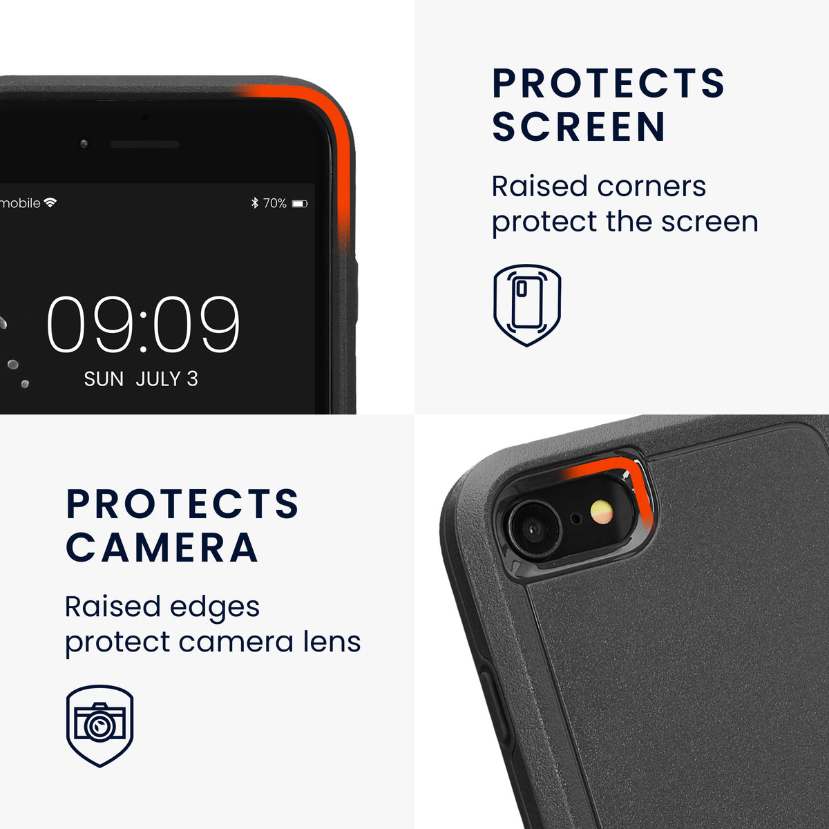 Handyhülle für Apple iPhone SE (2022) / iPhone SE (2020) / iPhone 8 / iPhone 7 aus TPU und Kunststoff