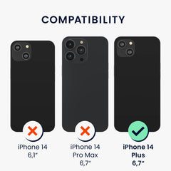 kwmobile Schutzfolie Rückseite kompatibel mit Apple iPhone 14 Plus Folie Backcover Smartphone Handyfolie - Transparent
