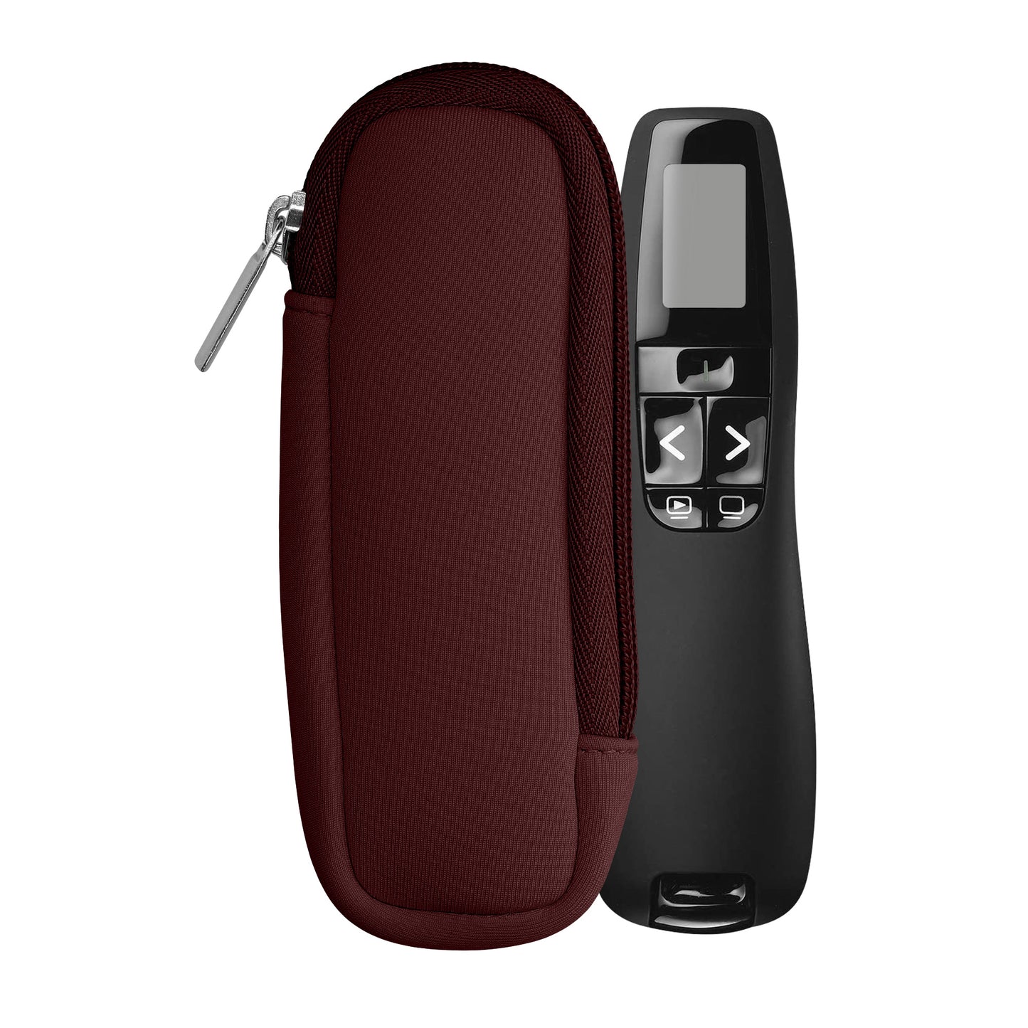 kwmobile Tasche für Universal Laser Pointer - Neopren Hülle Laserpointer in Brombeere - Laserpointer Case mit Reißverschluss - 14,5 x 5 cm Innenmaße Brombeere  