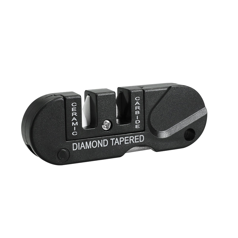 kwmobile Tragbarer Messerschärfer - Schleifstein Campingwerkzeug - Outdoor Survival Ausrüstung - Wolframstahl