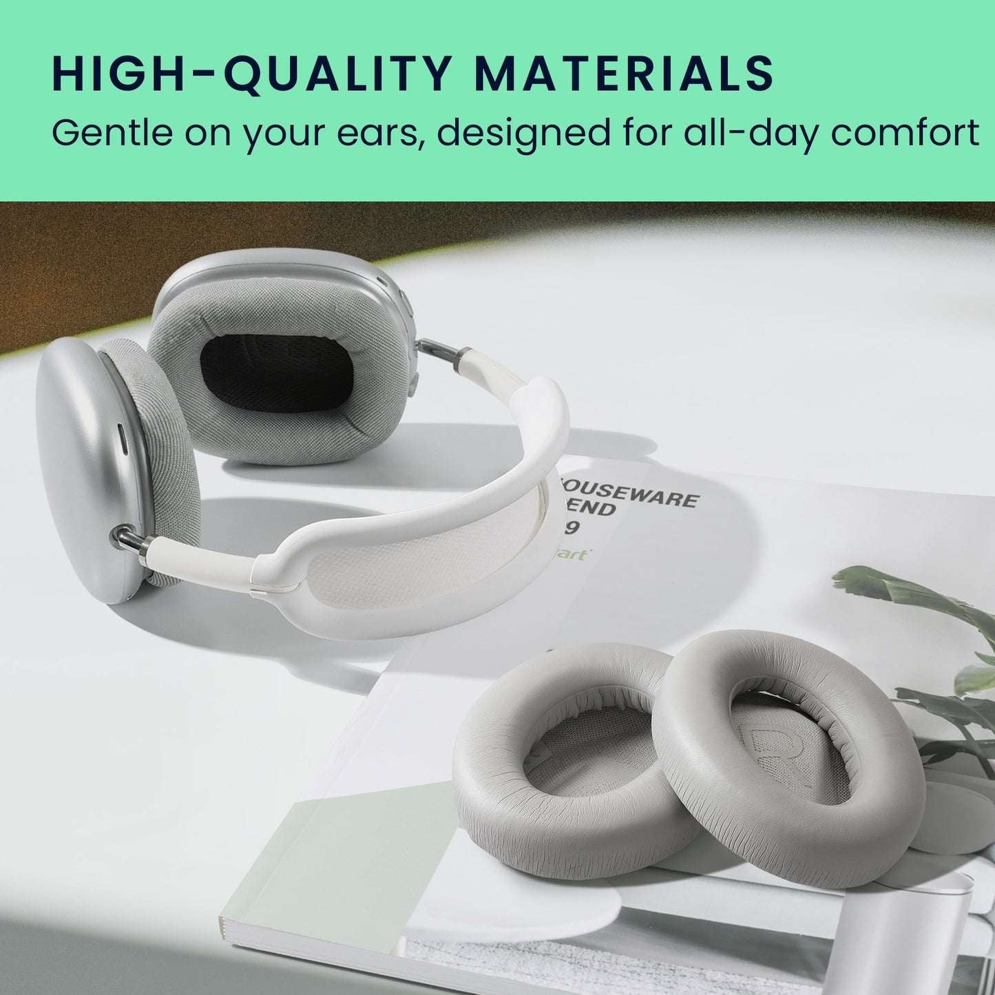 kwmobile Ohr Polster für Bose Noise Cancelling 700 / NC700 Ohrpolster Ersatz Ohrpolster Kopfhörer Ersatzteile Kopfhörer Ersatzpolster für Over Ear Headphones