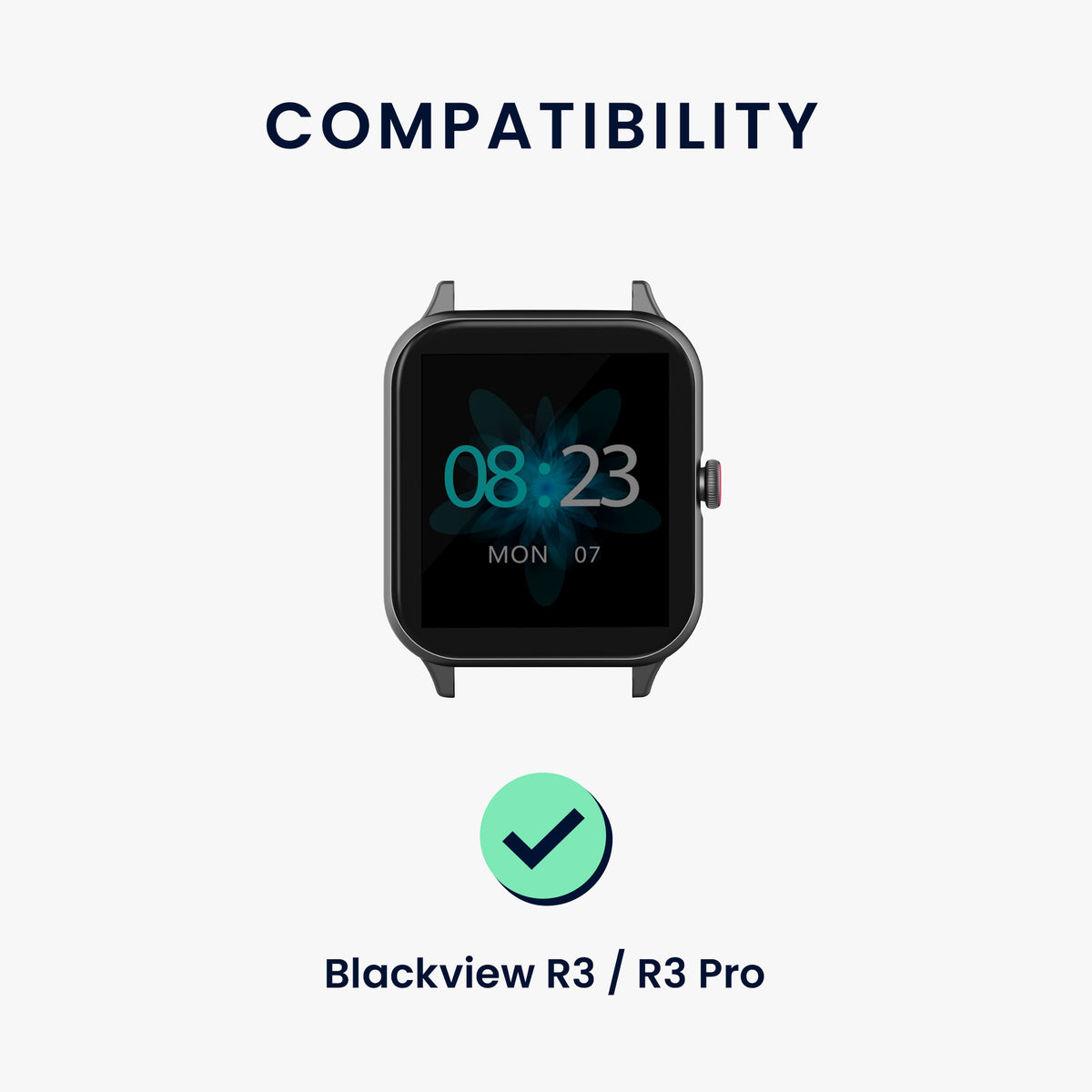kwmobile Uhrenarmband für Blackview R3 / R3 Pro Armband - Fitnesstracker Band Set aus Silikon - Ersatzarmband