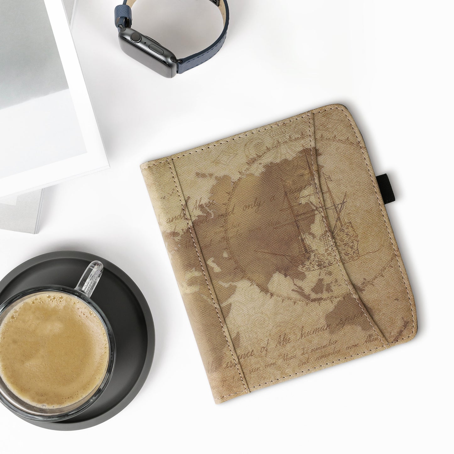 kwmobile Flip Hülle kompatibel mit Pocketbook Era / Era Color - Vorderfach Handschlaufe